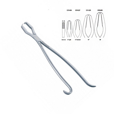 Lane Bone Holding Forceps 17" Plain