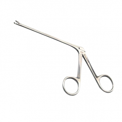 Micro Alligator Ear Forceps 3 1/4" Shaft Oval Cup 0.5mm Ebony Finish