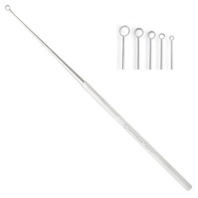 Buck Ear Curette  5 3/4 inch Angled Sharp Size 00