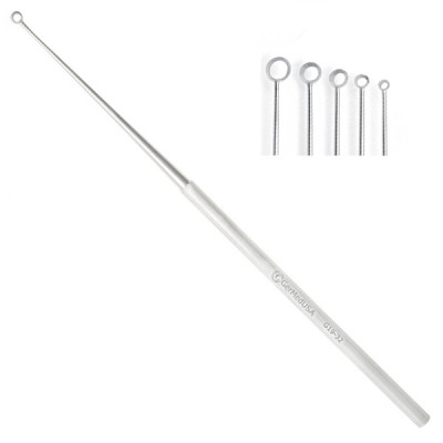 Buck Ear Curette 5 3/4" Angled Sharp Size 4