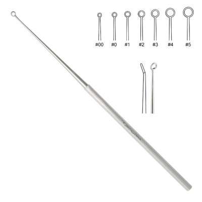 Buck Ear Curette 5 3/4 inch Angled Blunt Size 00