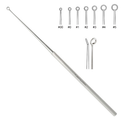 Buck Ear Curette 5 3/4 inch Angled Blunt Size 3