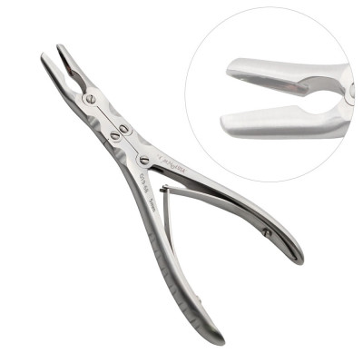 Ruskin Rongeur 7 1/2 inch Curved 5mm, Double Action