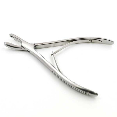 Luer Rongeurs 7 inch Curved, Single Action