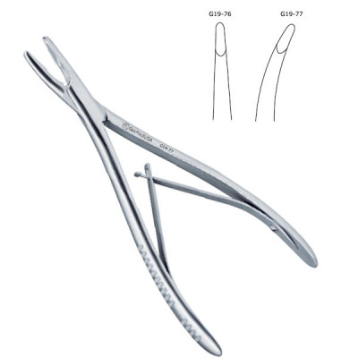 Lempert Rongeur 6 inch Curved, 3mm, Single Action