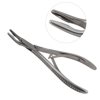 Lempert Rongeur 6`` Curved, 3mm, Single Action