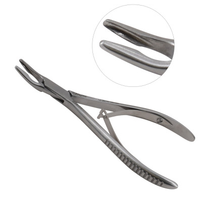 Lempert Rongeur 6 inch Curved, 3mm, Single Action