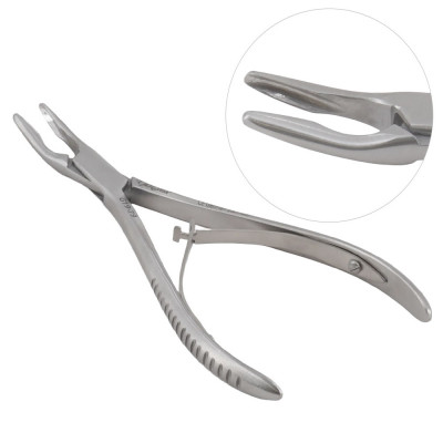 Lempert Rongeur 7 1/2 inch Curved, 3mm, Single Action