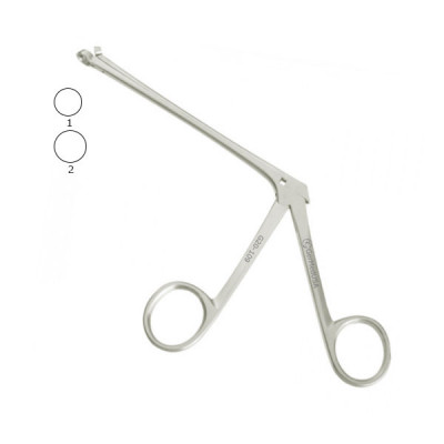Meltzer Adenoid Nasal Punch 5 inch Shaft Large Round Jaws Size 2