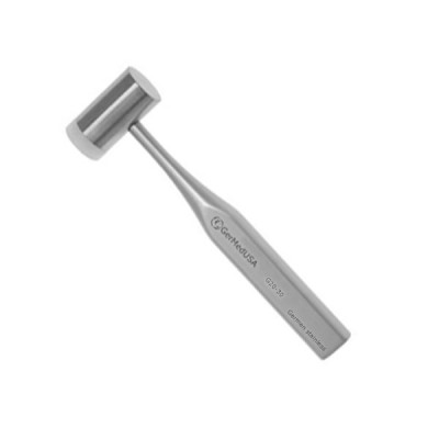 Combination Mallet 7 1/2"  8oz (227g)  Head Stainless Steel  With One Nylon Cap 25mm  Aluminum Handle