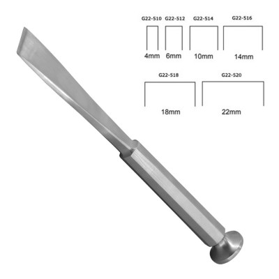 Stille Osteotome 8" Straight 5/32" (4mm)