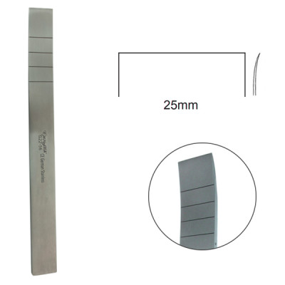 Lambotte Osteotome 7" Curved 1" (25mm) Calibrated