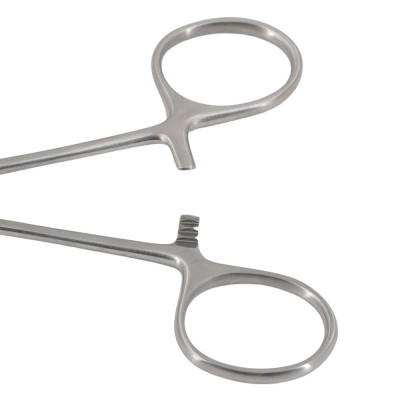 Halsted Mosquito Forceps 5" Straight, 1x2 Teeth