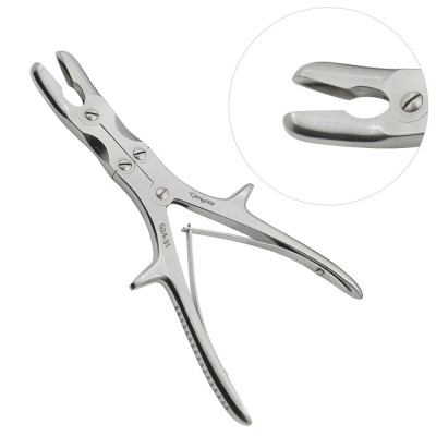 Stille-Luer Rongeur 8 1/2 inch Curved, 10mm, Double Action