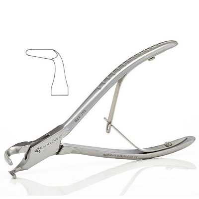 Dean Blumenthal Rongeur Size 6 inch 3x10mm Bite Tappered To 4mm Jaws Angled 90°