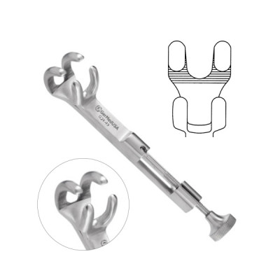 Lambert Lowman Bone Clamp 7 inch 2x2 Jaws 2 inch Cap