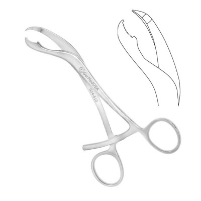 Verbrugge Forceps 6 1/2 inch Reversed Long Ratchet