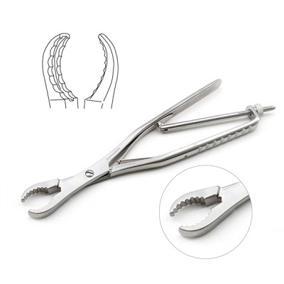 Ulrich Bone Holding Forceps Straight 7 1/4"