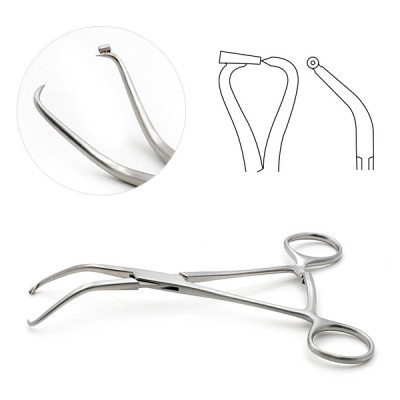 Bone Reduction Forceps 5 1/4 inch with Guide .062 inch (1.6mm)