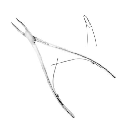 Micro Friedman Rongeur 5 1/2 inch Slight Curved, 1.7mm, Single Action