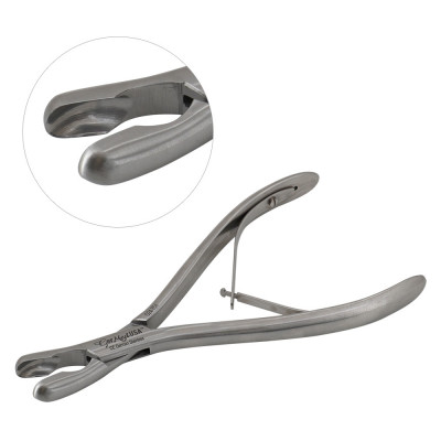 Luer Rongeur 6 inch Curved, 5mm, Single Action