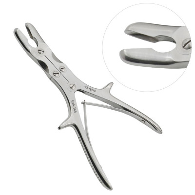 Stille-Luer Rongeur 9 1/2 inch Curved, 17mm, Double Action