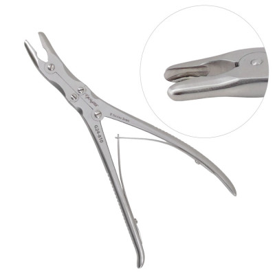 Leksell Stille Rongeur 9 1/2 inch Curved 5mm, Double Action