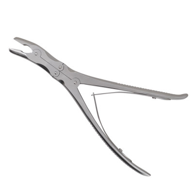 Leksell Stille Rongeur 9 1/2 inch Curved 7mm, Double Action