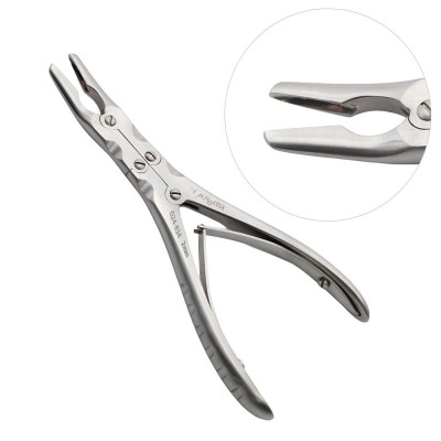 Ruskin Rongeur 6 inch Curved 2mm, Double Action