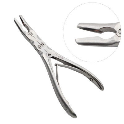 Ruskin Rongeur 7 1/2 inch Curved 4mm, Double Action