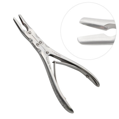 Ruskin Rongeur 9 inch Curved 5mm, Double Action