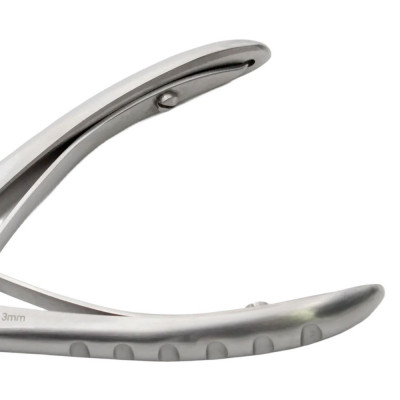 Marquardt Rongeur 8" Slight Curved, 3mm, Double Action