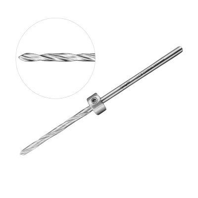 Twist Drill 4.0 inch Straight Shank Double Fluted 3.2mm 35mm round end