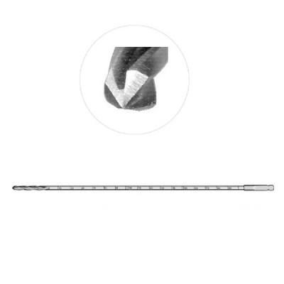 Drill Bit SQC 3 Flute Calibrated 2.5mm 230mm/30mm