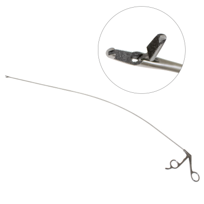 Esophageal Grasping Forceps 30 inch 1x2 Teeth 4.5mm Left Jaw