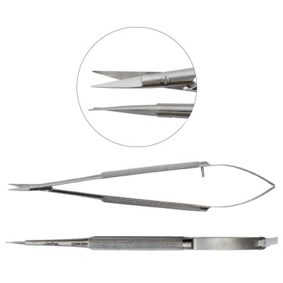 Micro Surgery Scissors Sharp Points Straight 6 inch