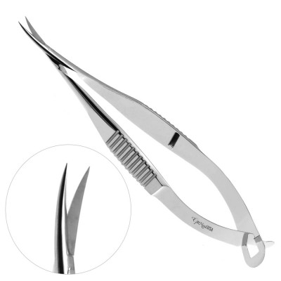 Mcpherson Vannas Micro Scissors Curved Sharp 3 1/4 inch