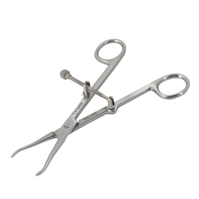 Pointed Fracture Reduction Clamp 7 inch Curved Left and Right with Speed Lock