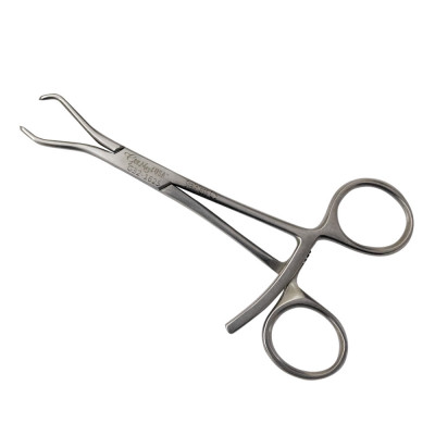 Pointed Fracture Reduction Clamp Small 5 1/2 inch Straight Left and Curved Right with Ratchet