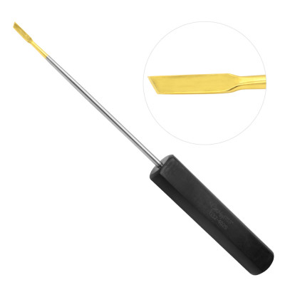 Precision Micro Fracture Coated Angled Osteotome Overall Length: 10.8 inch