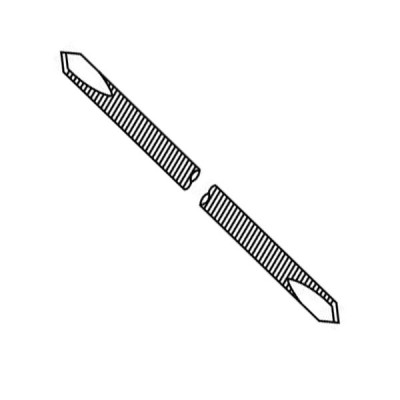 Steinmann Pin Double Diamond Threaded 9 inch Diameter 2.0mm (.079 inch) pkg/6