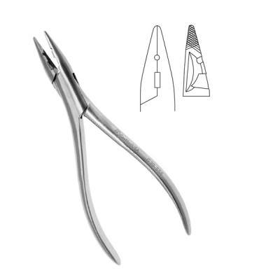 Cerclage Bending Pliers 5" with Slotted Jaws