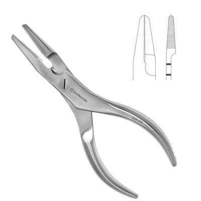 Flat Nose Pliers 6 1/2 inch with Cutter