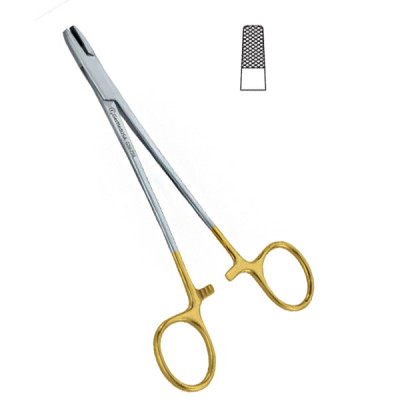 Wire Twisting Forceps 8 inch TC 4mm square tip