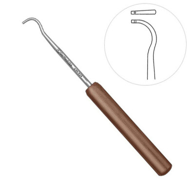 Suture Passer 9 inch Curved With Hole Phenolic
