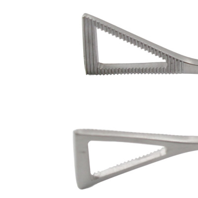 Lovelace Lung Grasping Forceps Straight Serrated Jaws 1" Wide 8"