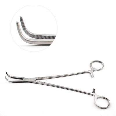 Meeker Kantrowitz Forceps Full Curved Jaws 7 3/4"