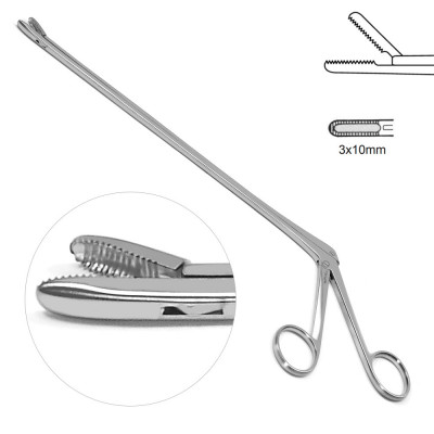 Schlesinger IVD Rongeur 6 inch Straight 3x10mm Serrated Jaws