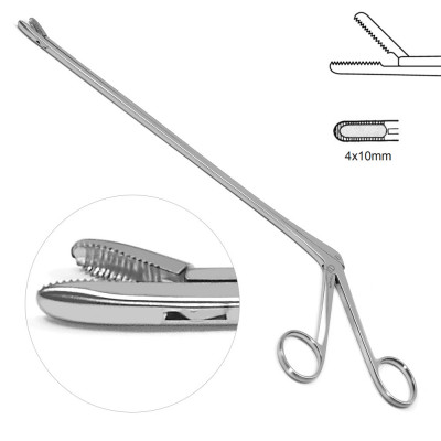 Schlesinger IVD Rongeur 6" Straight 4x10mm Serrated Jaws