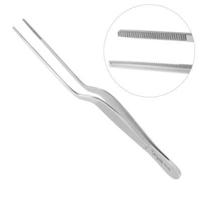 Adson Bayonet Dressing Forceps Serrated 8 1/4 inch